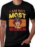 I Am Not Most Women Firefighter Graphic T-Shirt