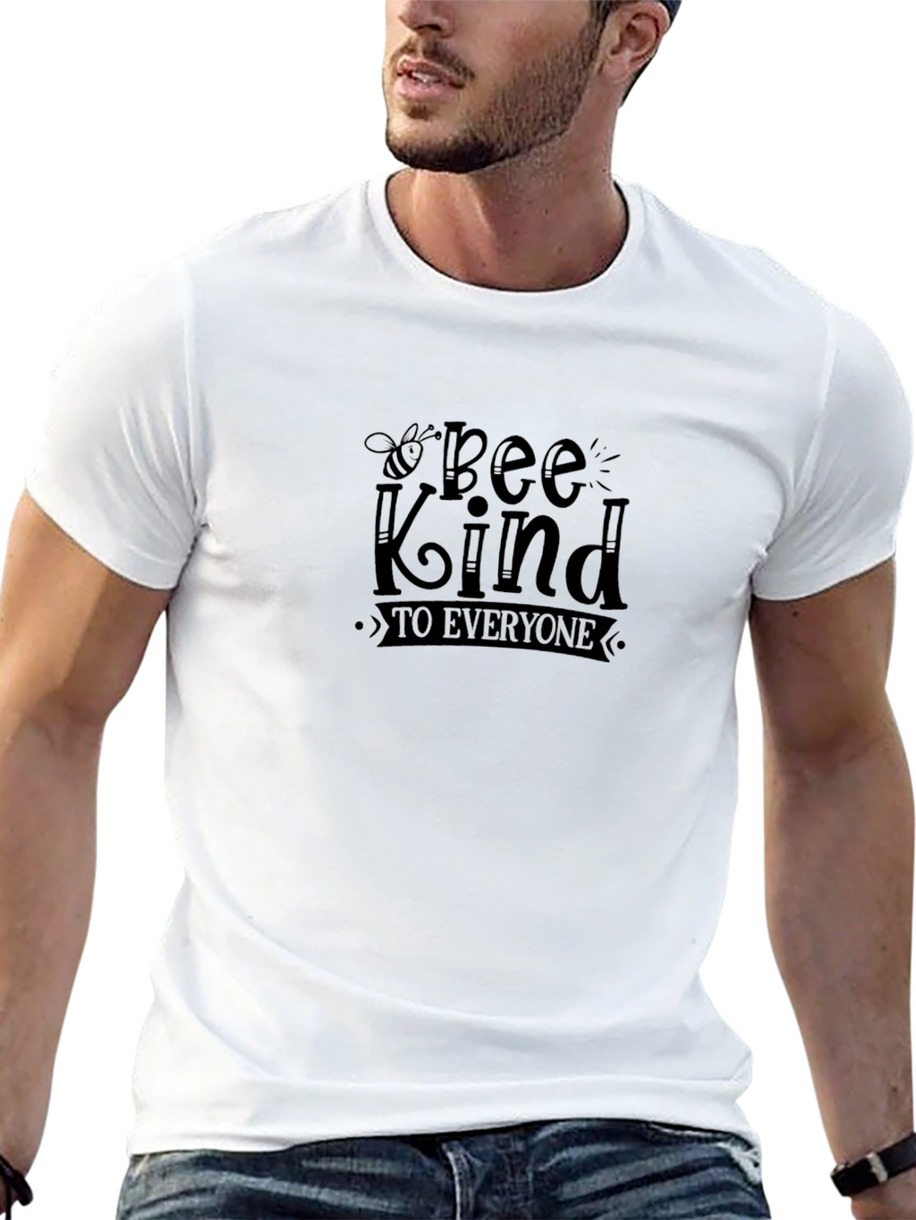 Bee Kind To Everyone Black T-Shirt