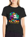 Funky Elephant Graphic T-Shirt - Unique Design