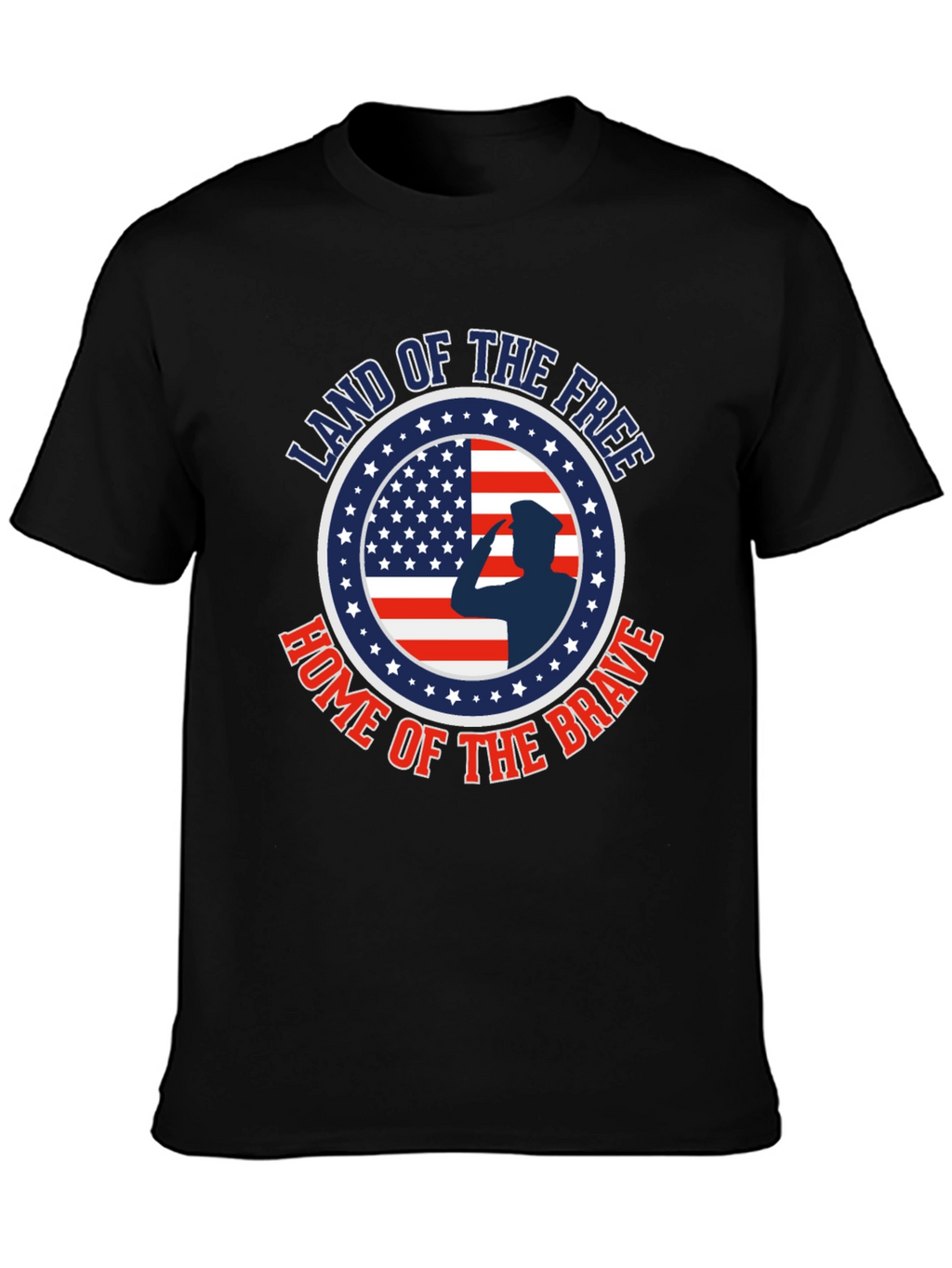 Land of the Free Patriotic Graphic T-Shirt