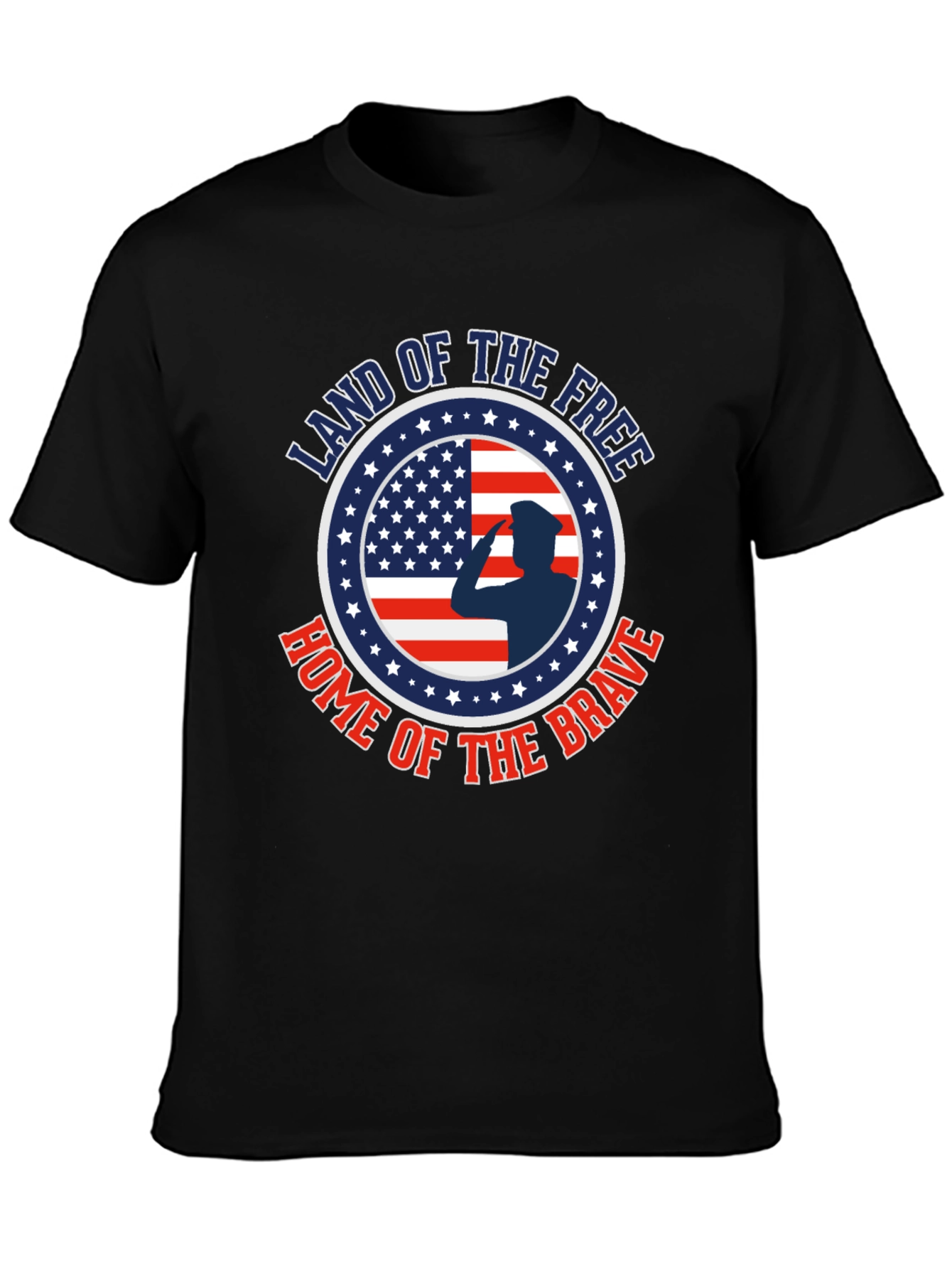 Land of the Free Patriotic Graphic T-Shirt