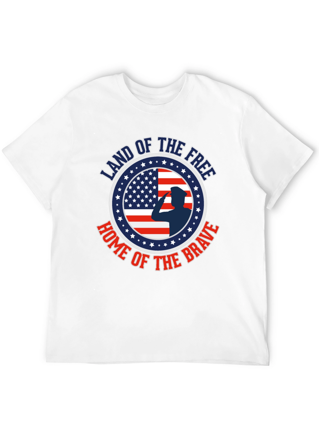 Land of the Free Patriotic Graphic T-Shirt
