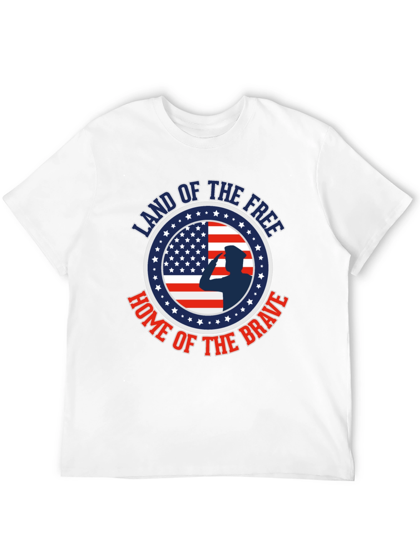 Land of the Free Patriotic Graphic T-Shirt