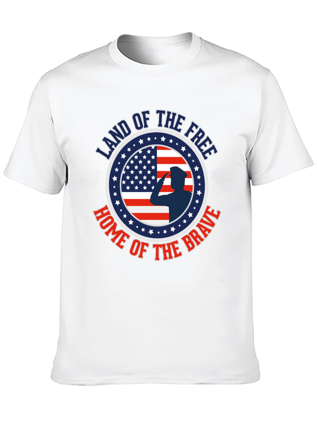 Land of the Free Patriotic Graphic T-Shirt