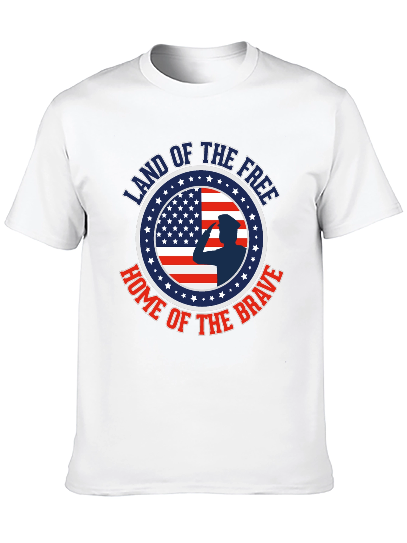 Land of the Free Patriotic Graphic T-Shirt
