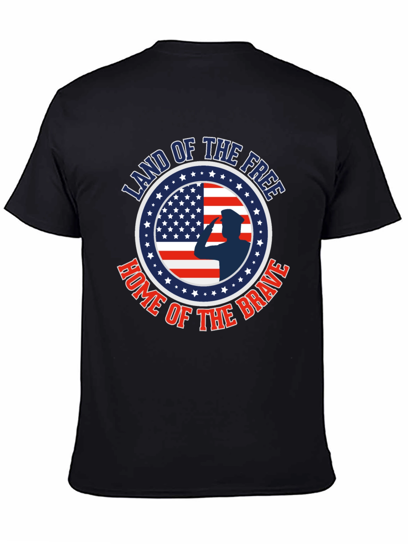 Land of the Free Patriotic Graphic T-Shirt