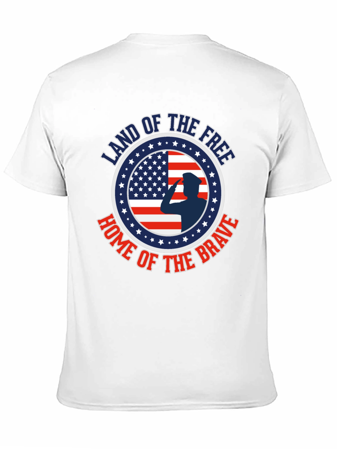 Land of the Free Patriotic Graphic T-Shirt