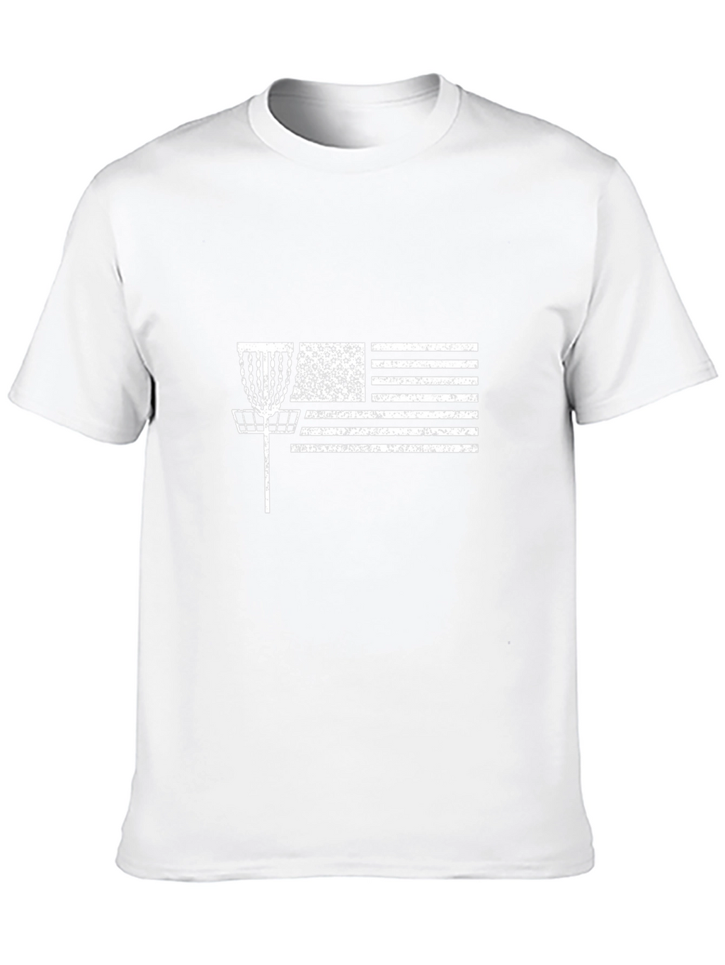 Disc Golf American Flag Graphic Tee