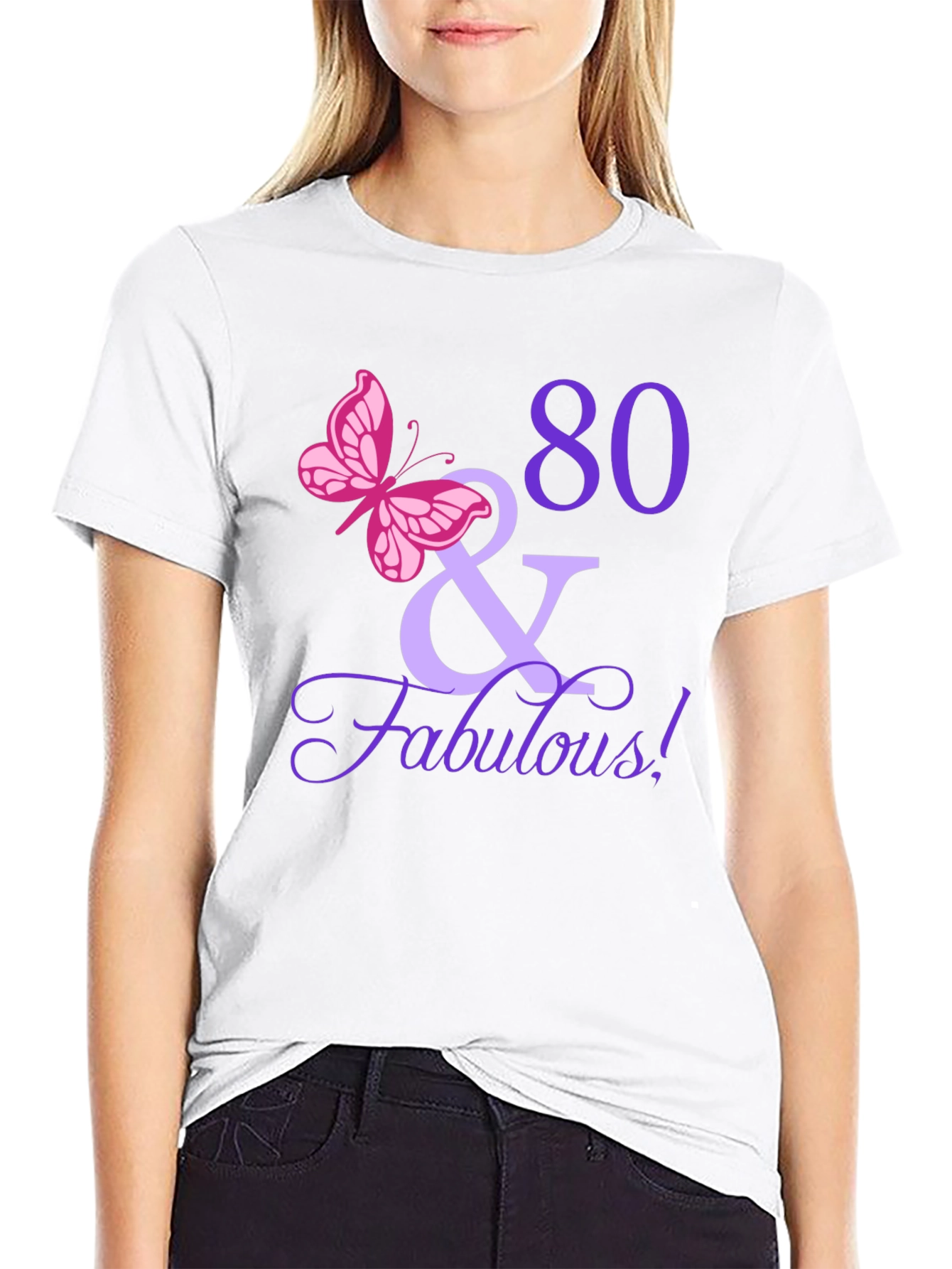 80 & Fabulous Birthday T-Shirt