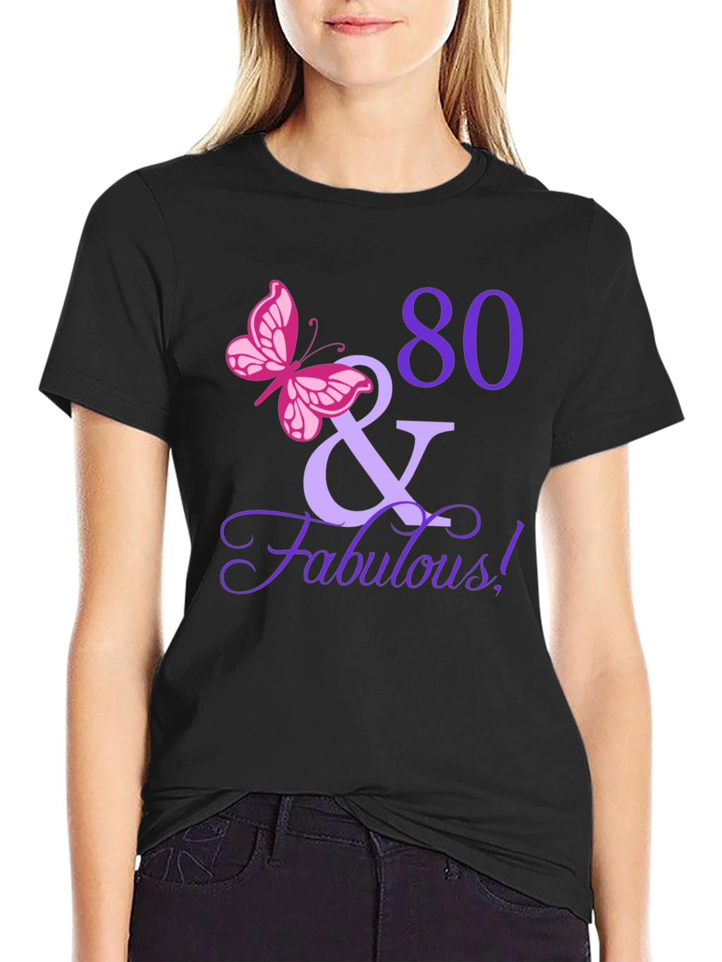 80 & Fabulous Birthday T-Shirt