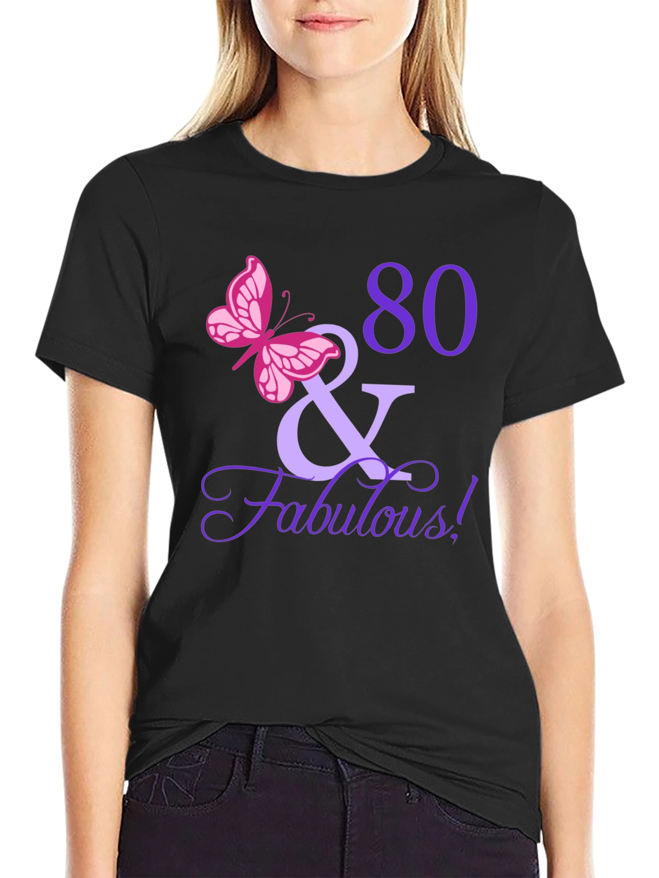 80 & Fabulous Birthday T-Shirt