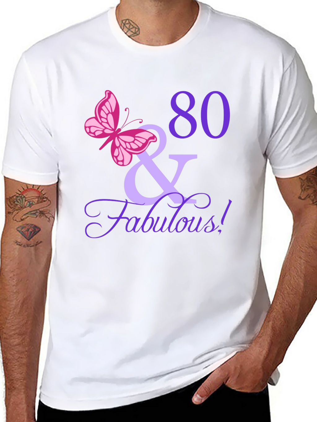 80 & Fabulous Birthday T-Shirt