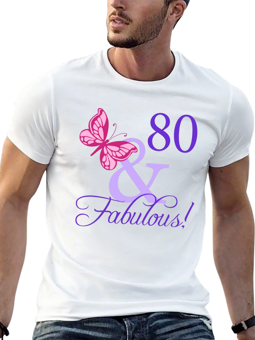 80 & Fabulous Birthday T-Shirt