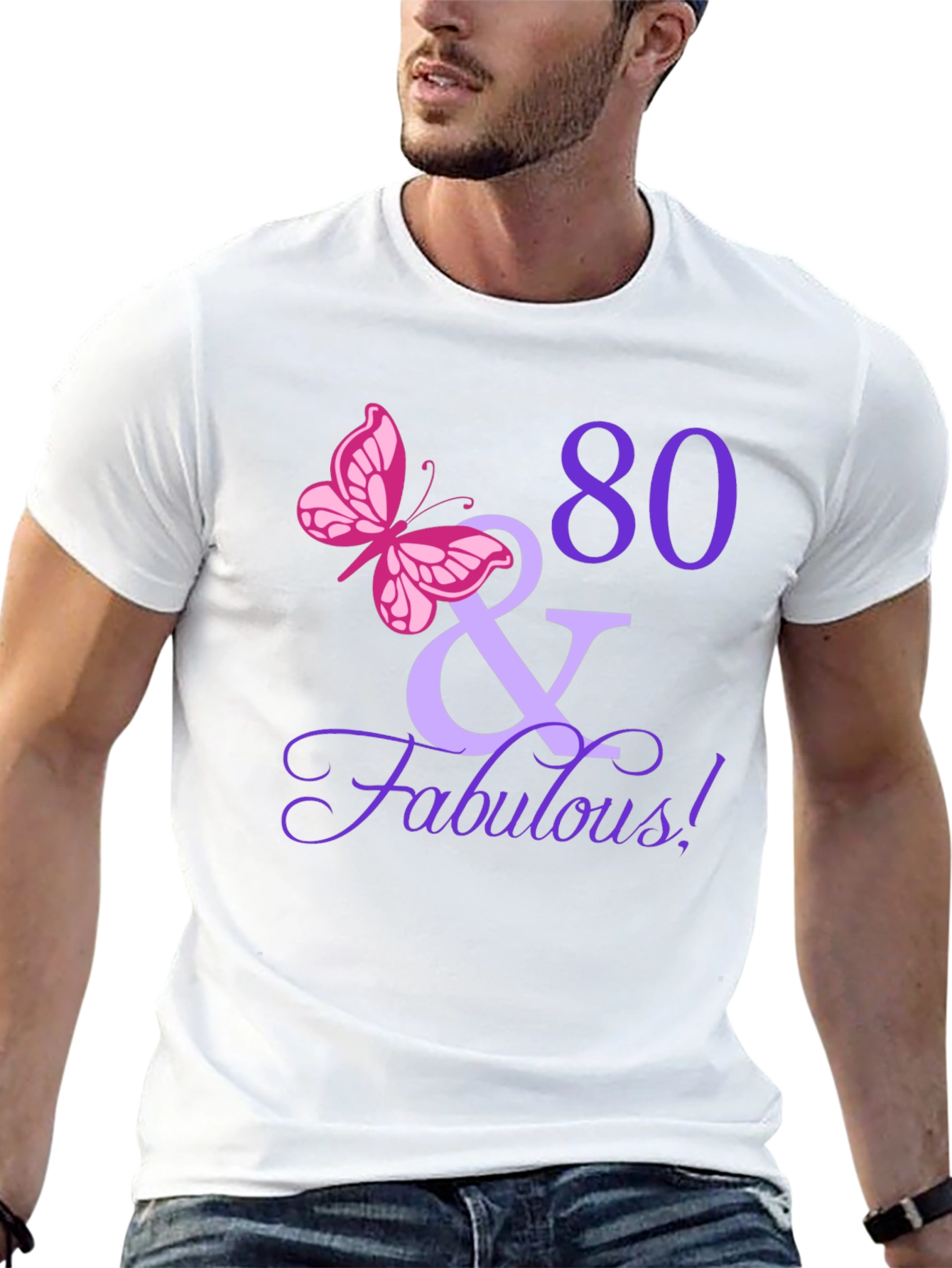 80 & Fabulous Birthday T-Shirt