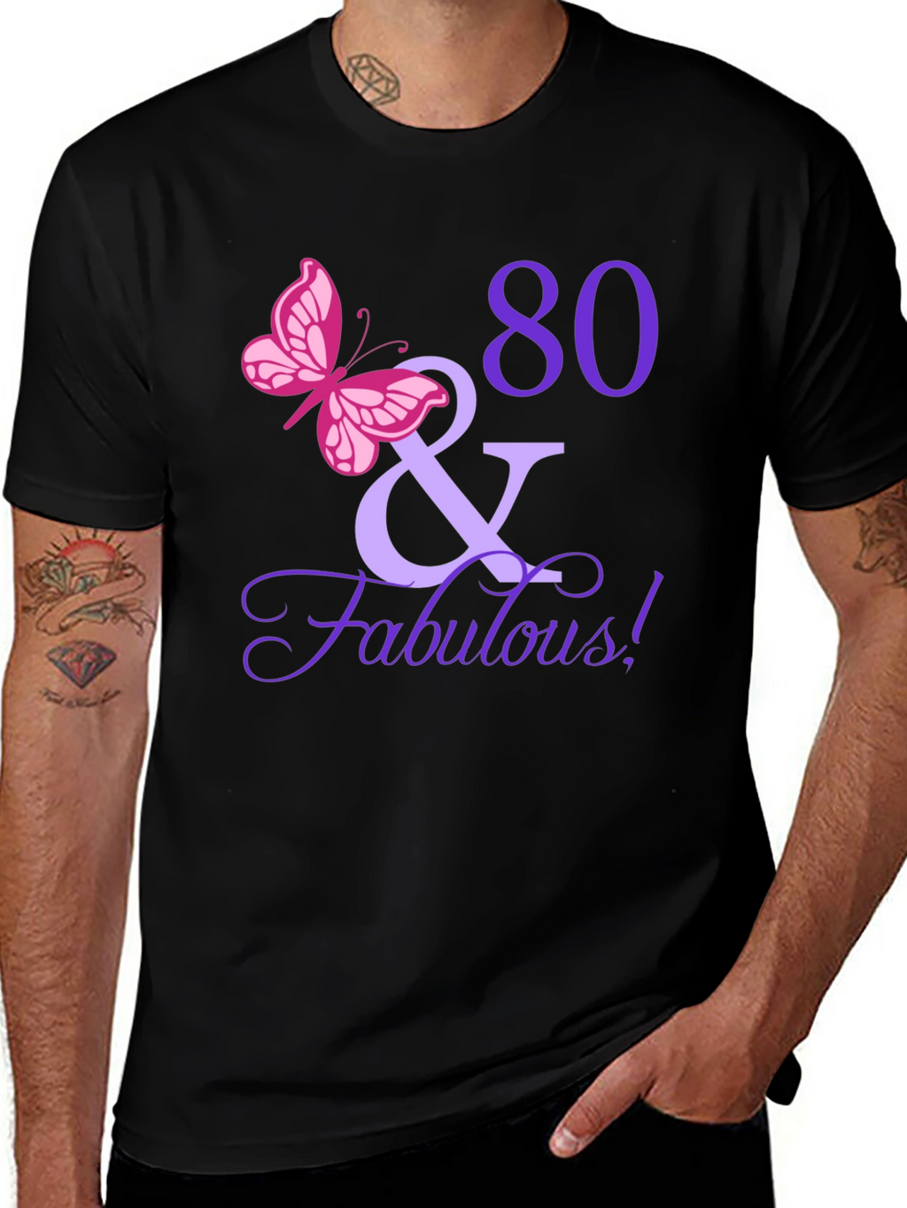 80 & Fabulous Birthday T-Shirt
