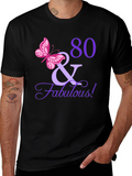 80 & Fabulous Birthday T-Shirt