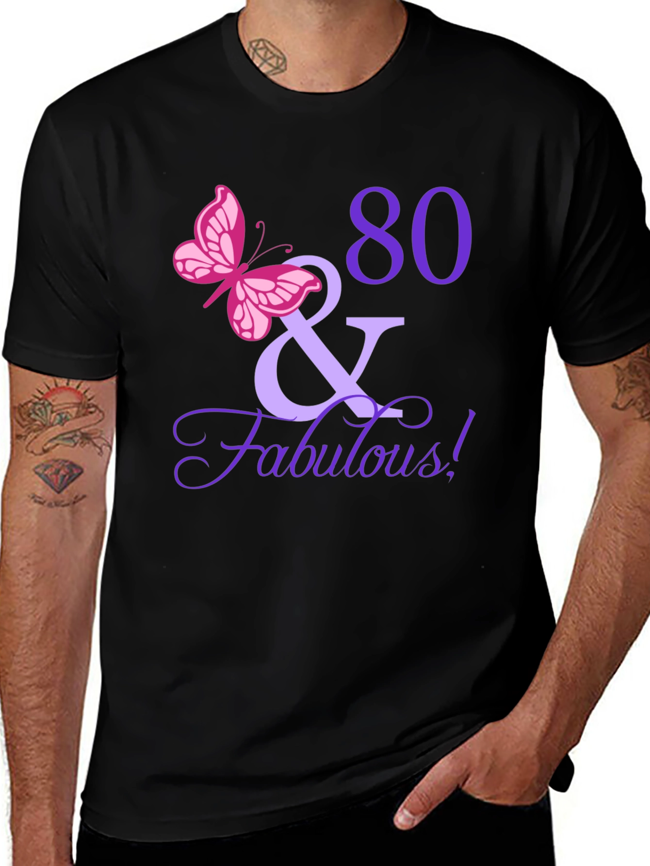 80 & Fabulous Birthday T-Shirt