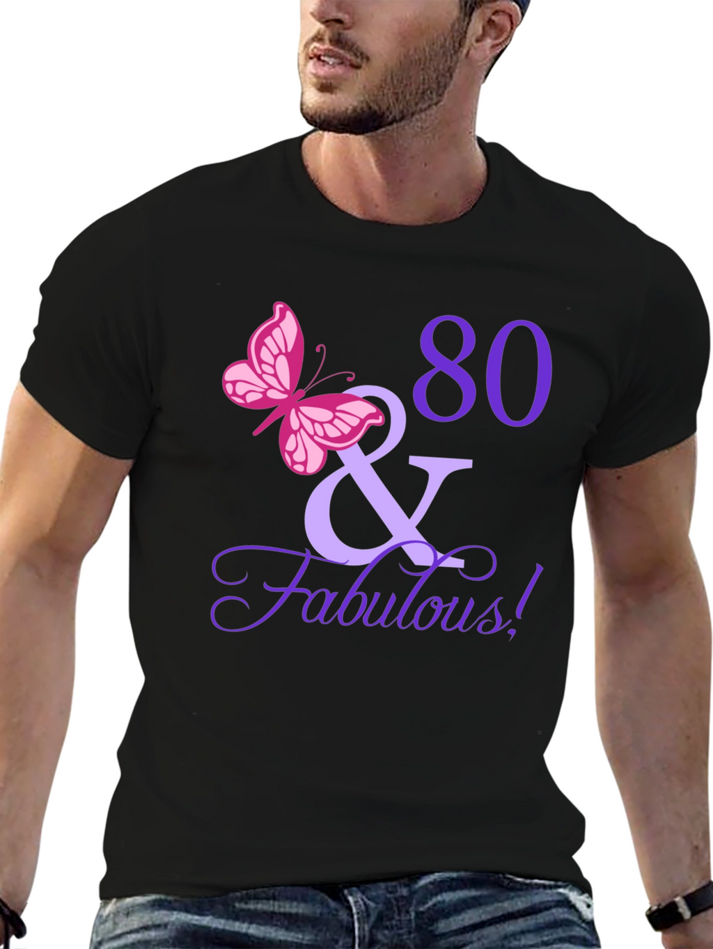 80 & Fabulous Birthday T-Shirt