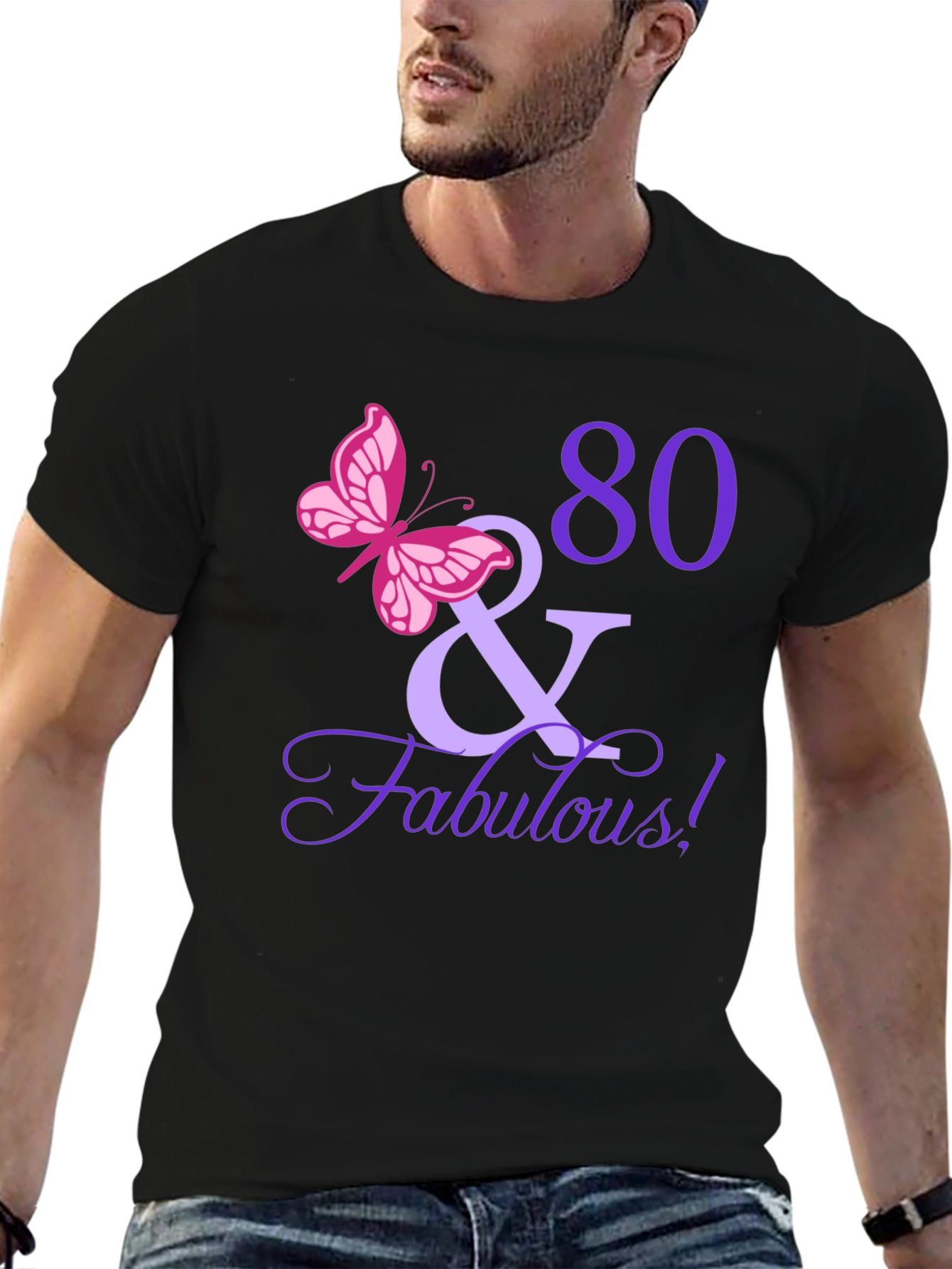 80 & Fabulous Birthday T-Shirt