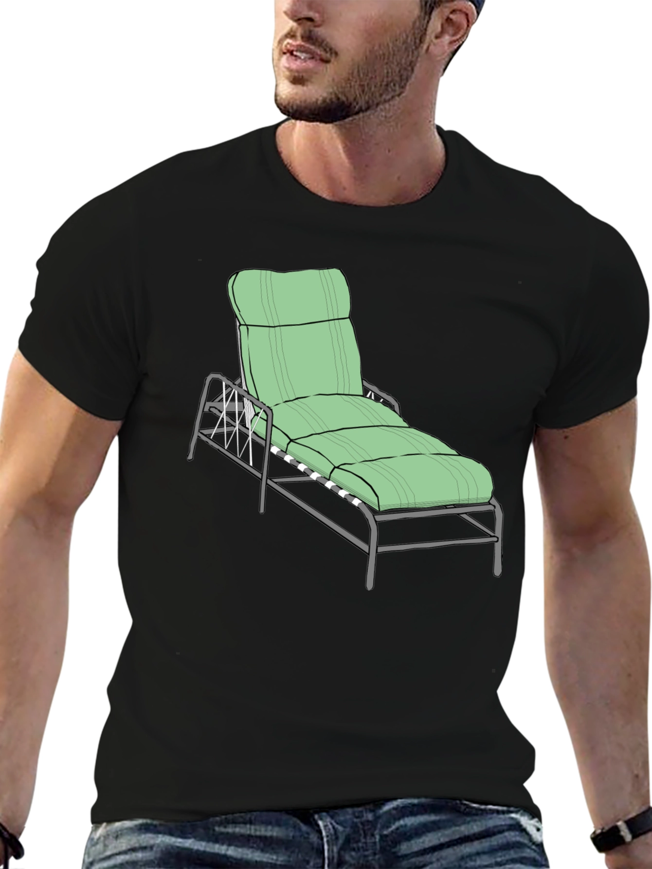 Relaxing Lounger Graphic Tee - Beach Vibes!