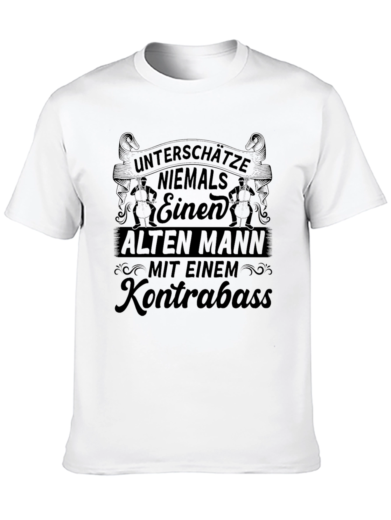 Funny Old Man & Bass T-Shirt