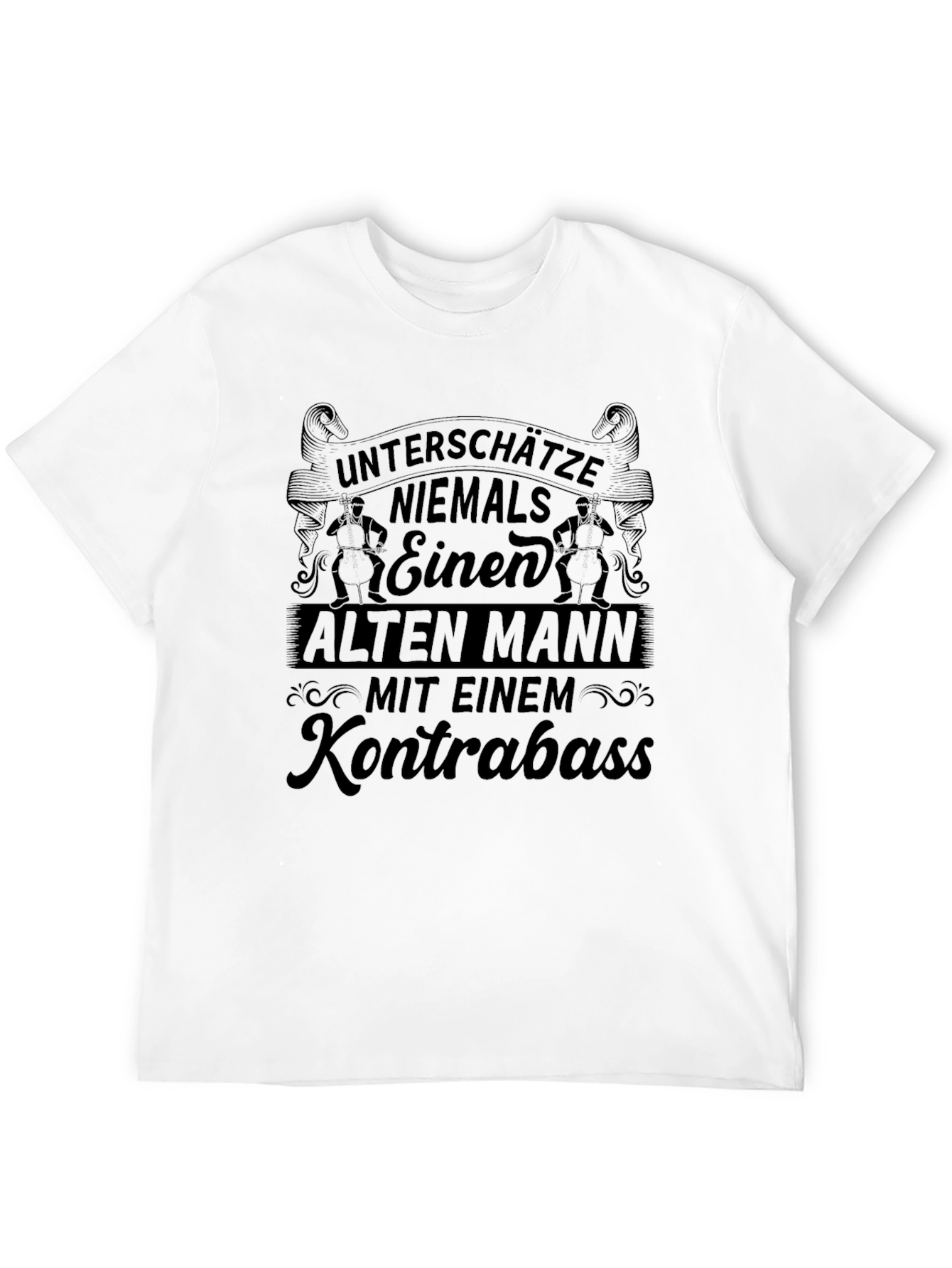 Funny Old Man & Bass T-Shirt