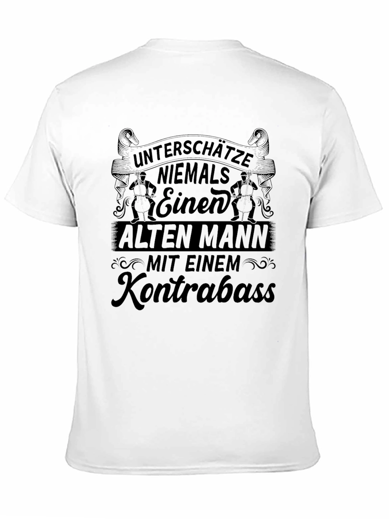 Funny Old Man & Bass T-Shirt