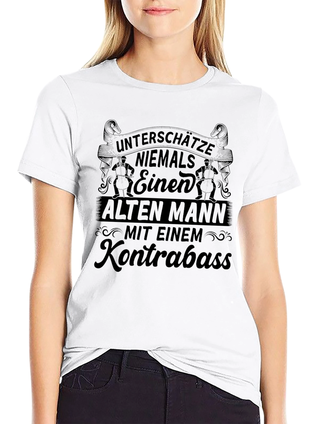 Funny Old Man & Bass T-Shirt