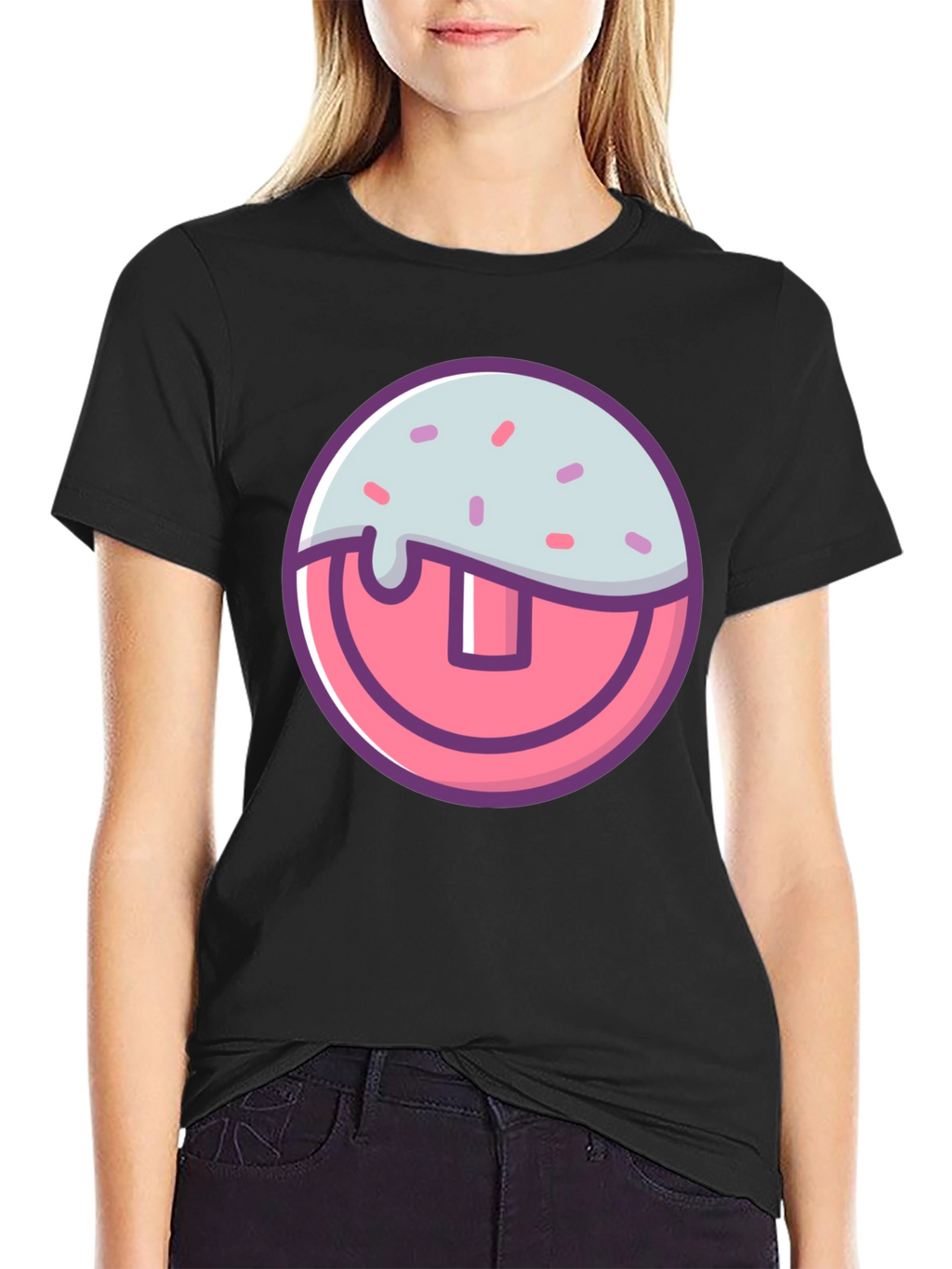 Funny Tooth Graphic T-Shirt - Black Cotton Tee