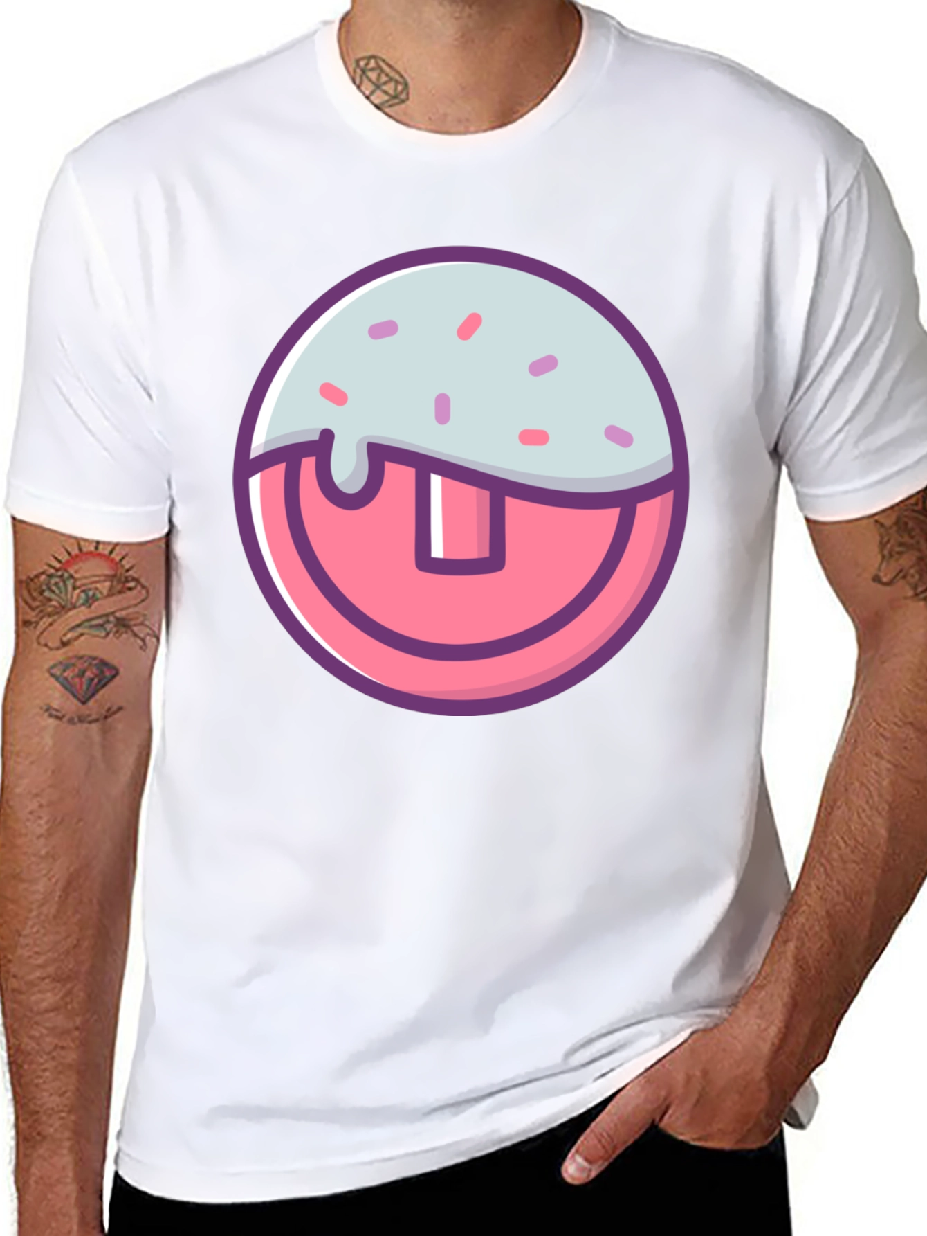 Funny Tooth Graphic T-Shirt - Black Cotton Tee