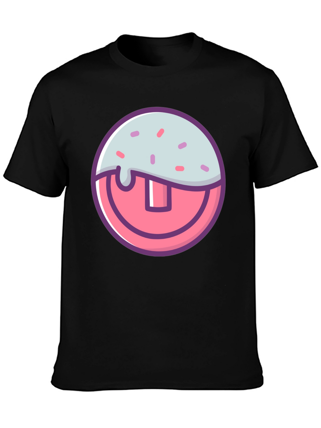 Funny Tooth Graphic T-Shirt - Black Cotton Tee