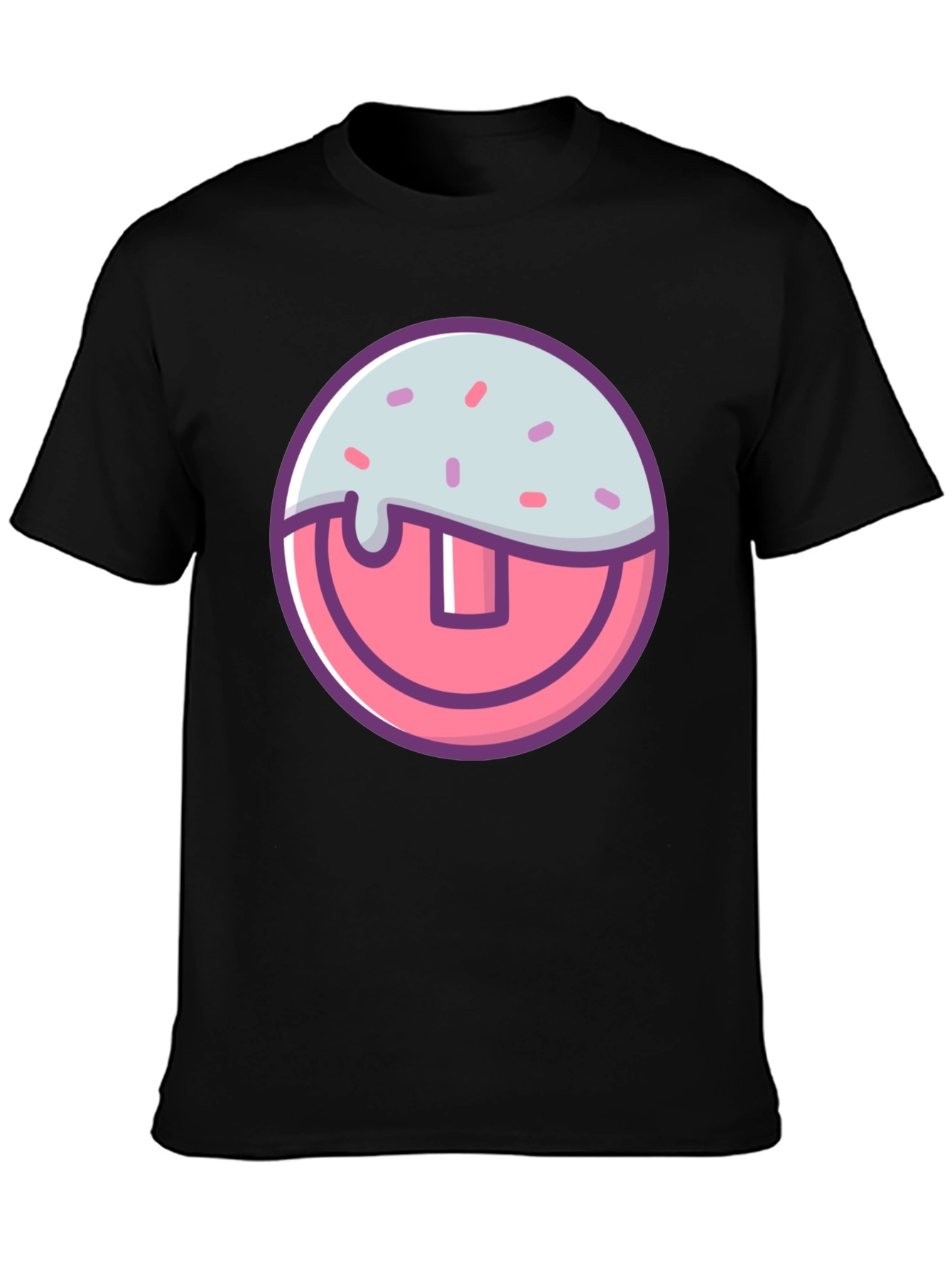 Funny Tooth Graphic T-Shirt - Black Cotton Tee