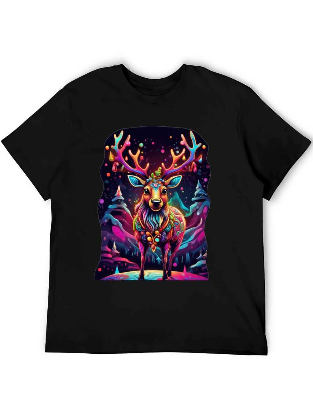 Vibrant Deer Graphic Tee