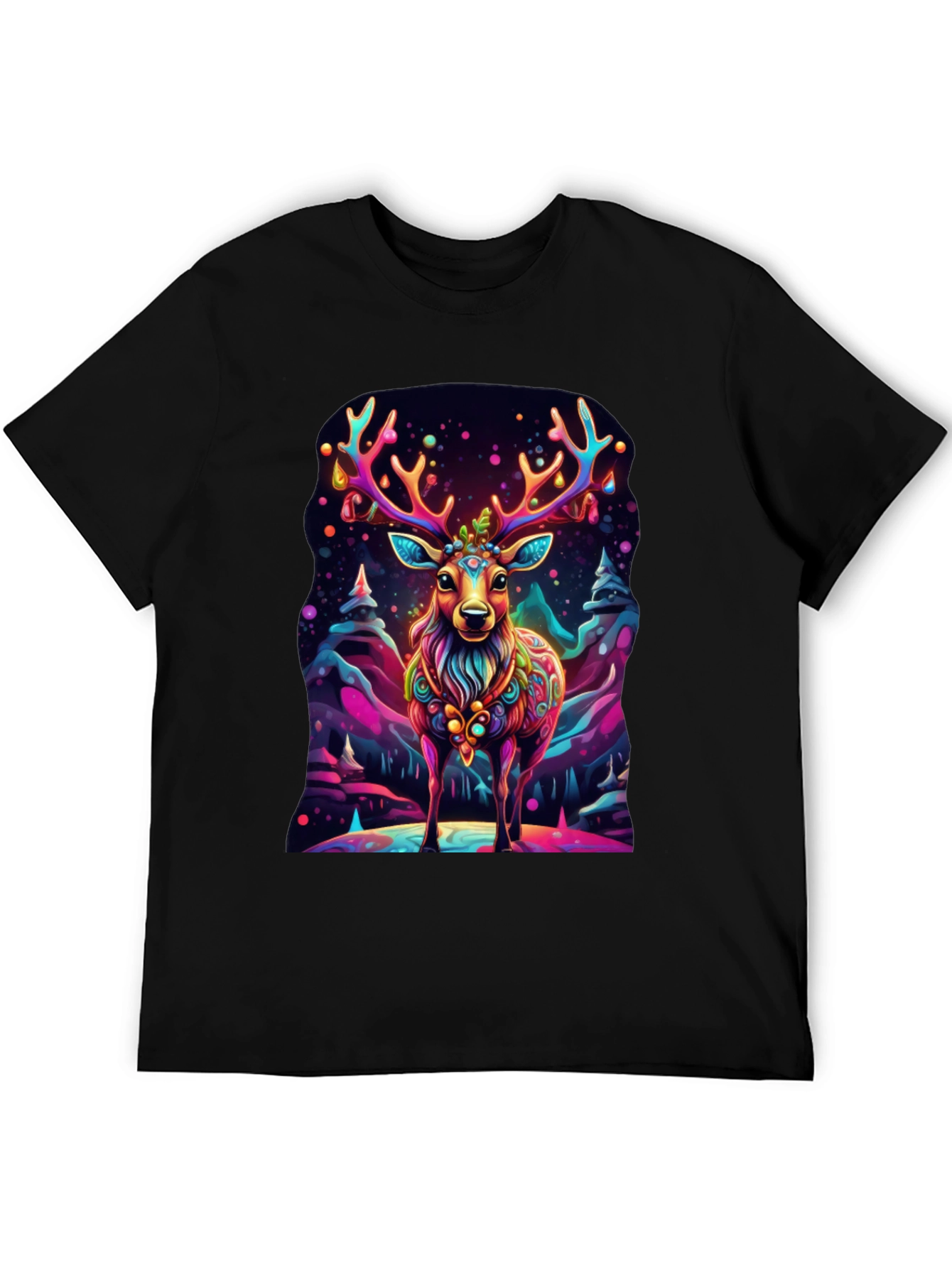 Vibrant Deer Graphic Tee