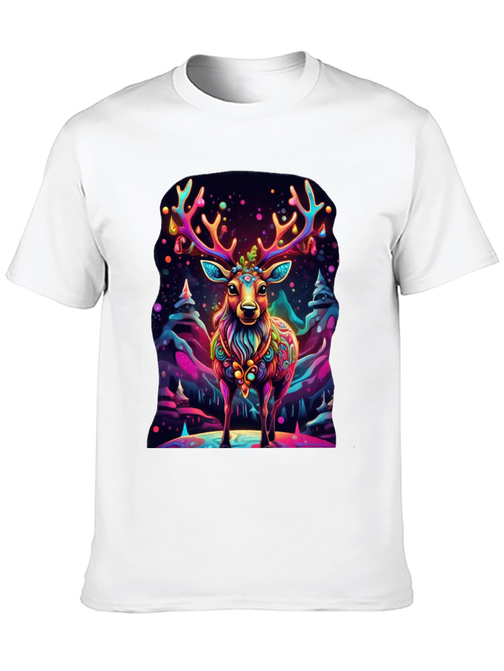 Vibrant Deer Graphic Tee