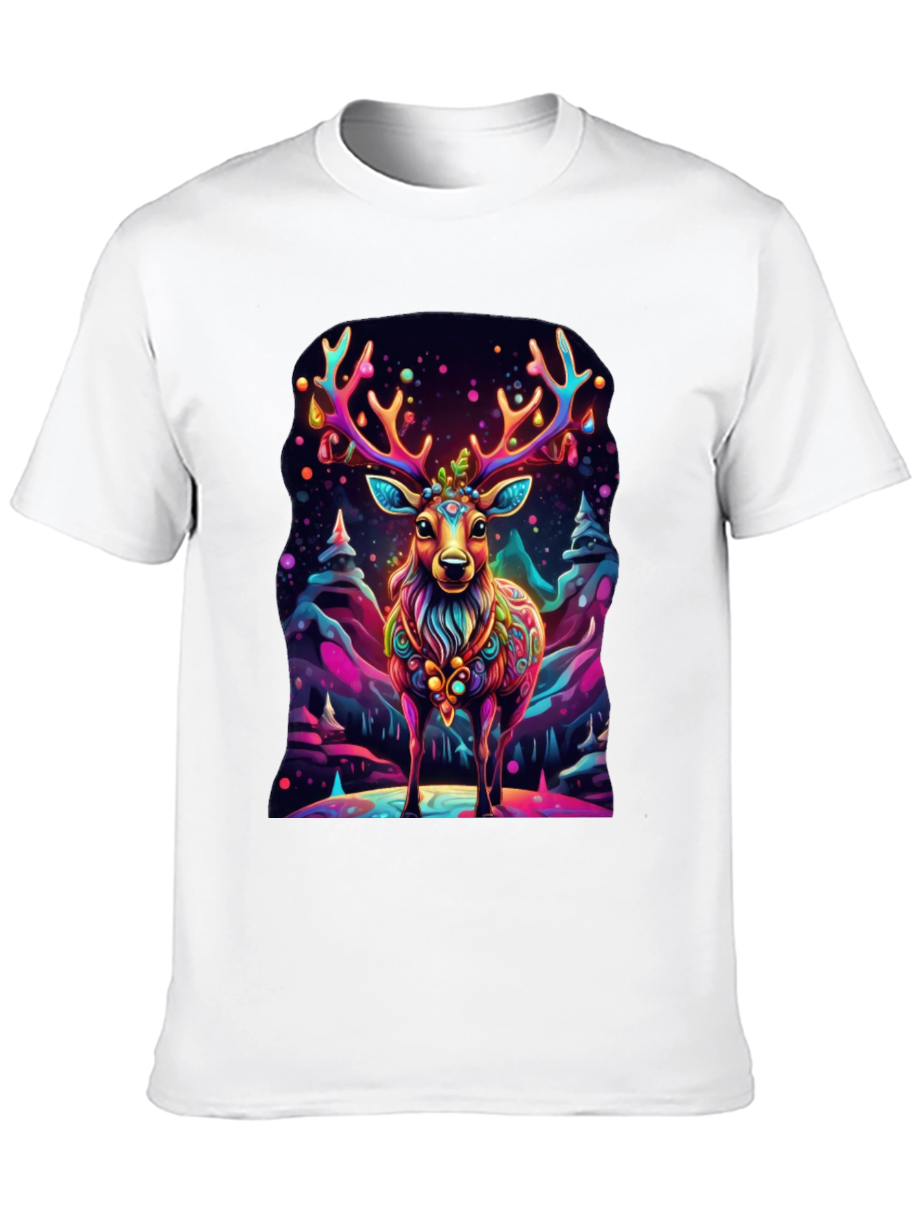 Vibrant Deer Graphic Tee