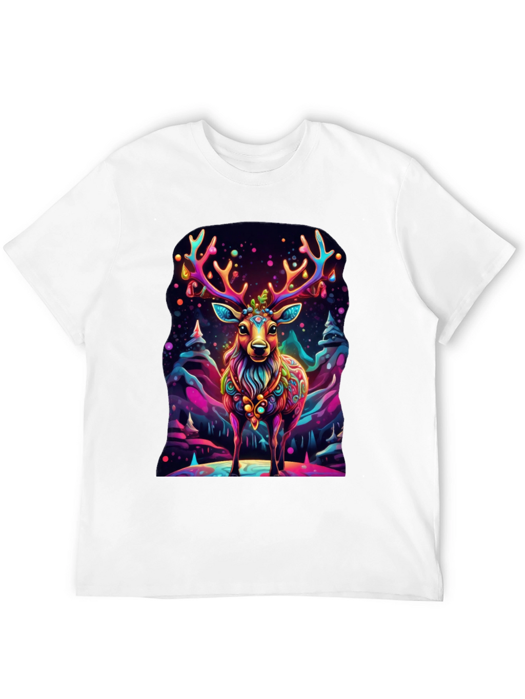 Vibrant Deer Graphic Tee