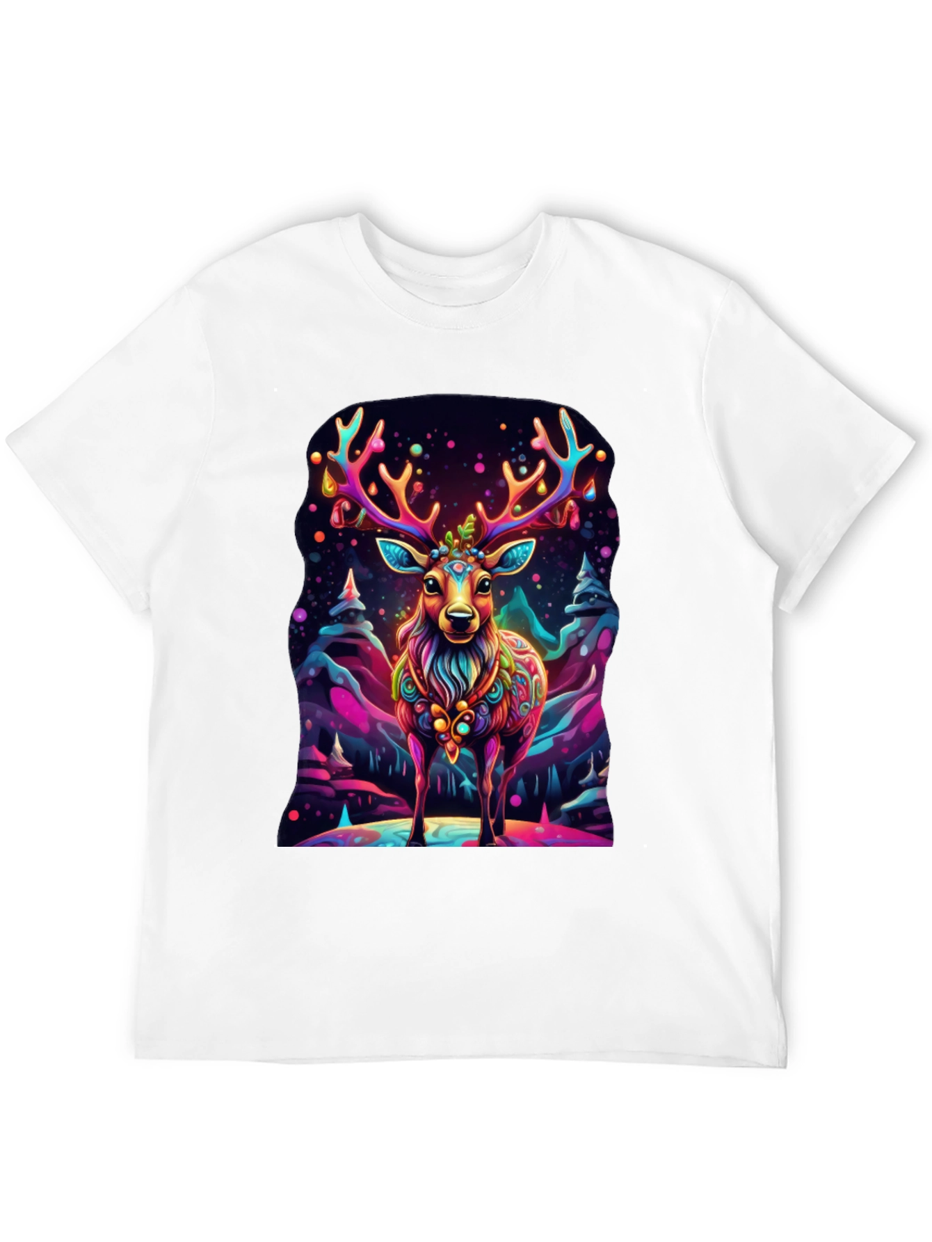 Vibrant Deer Graphic Tee