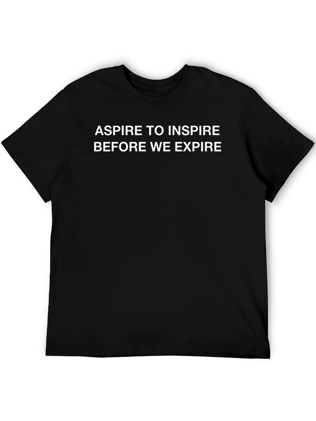 Inspire Before Expire Black Graphic Tee