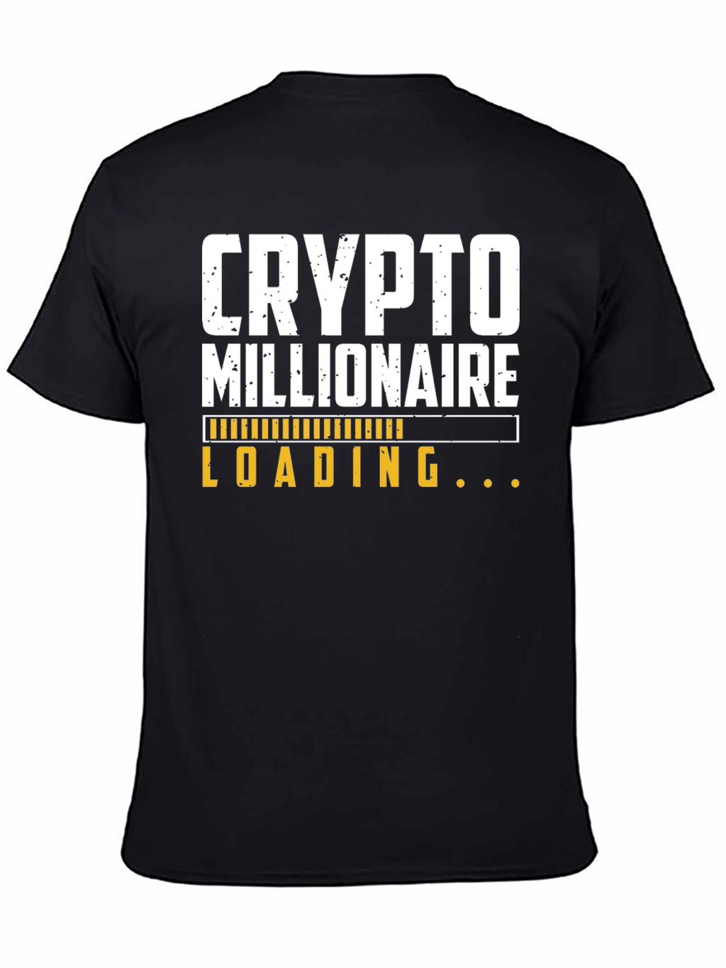 Crypto Millionaire Loading Black T-Shirt