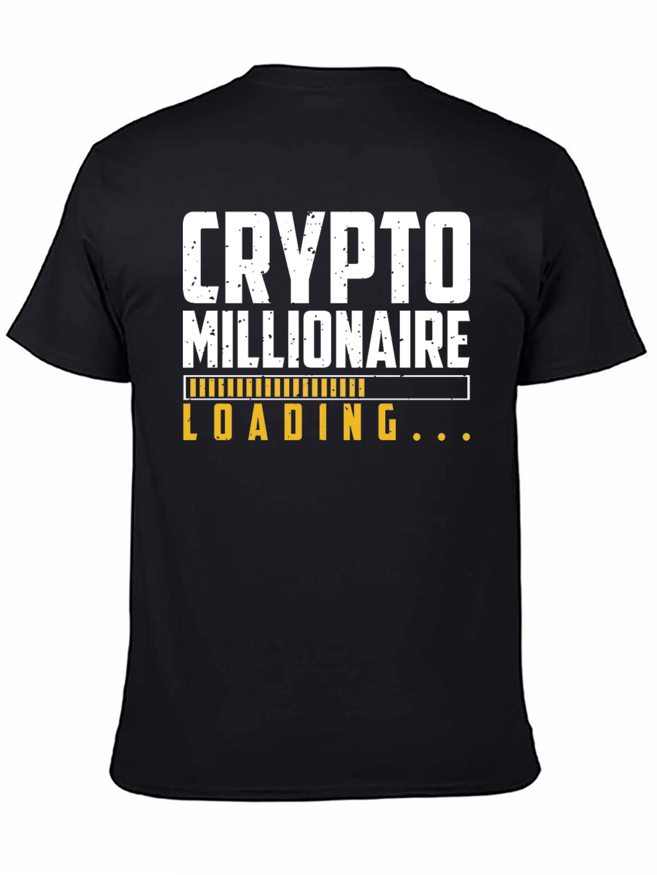 Crypto Millionaire Loading Black T-Shirt