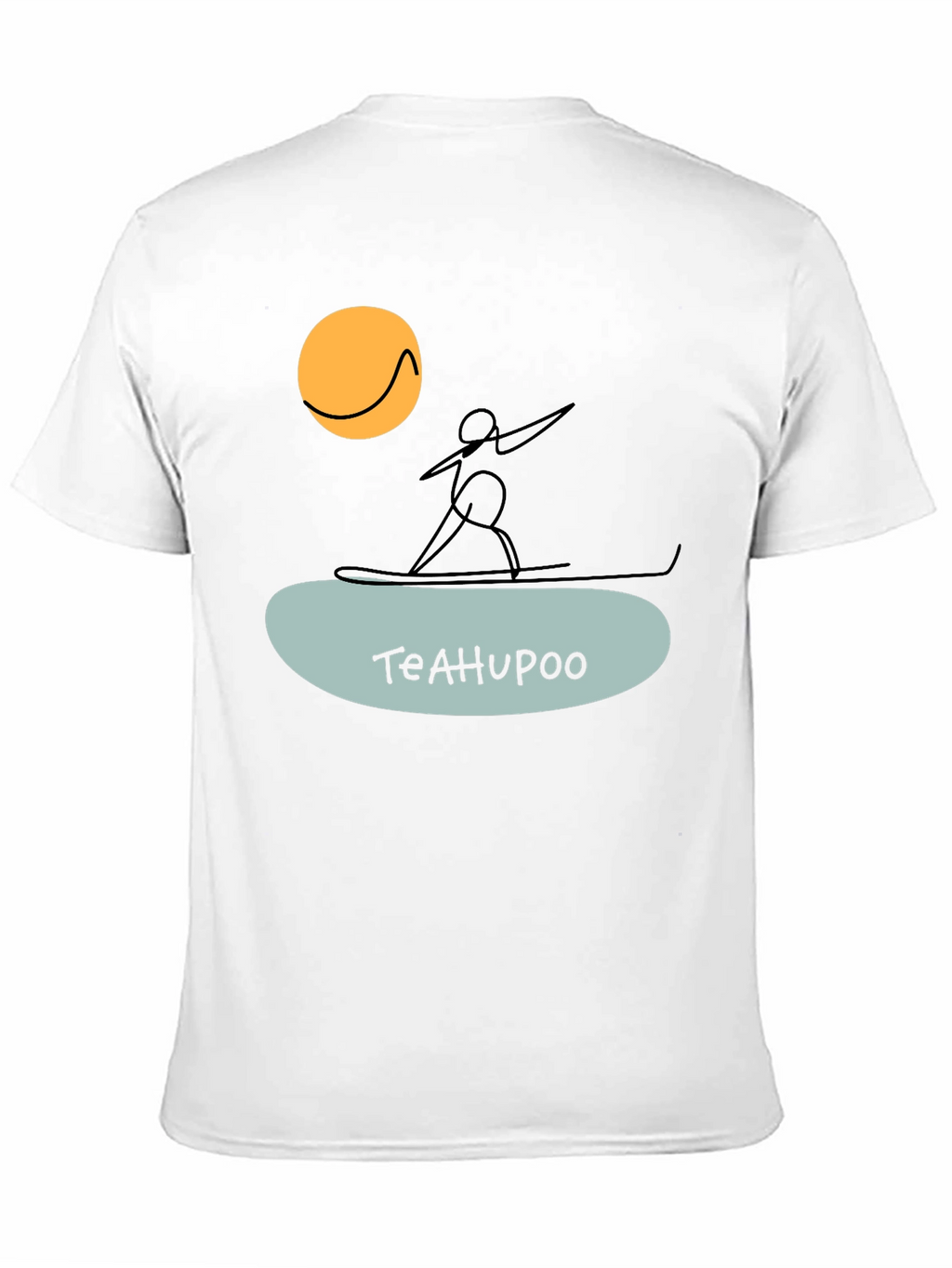 Teahupoo Surfer Graphic Tee - Black