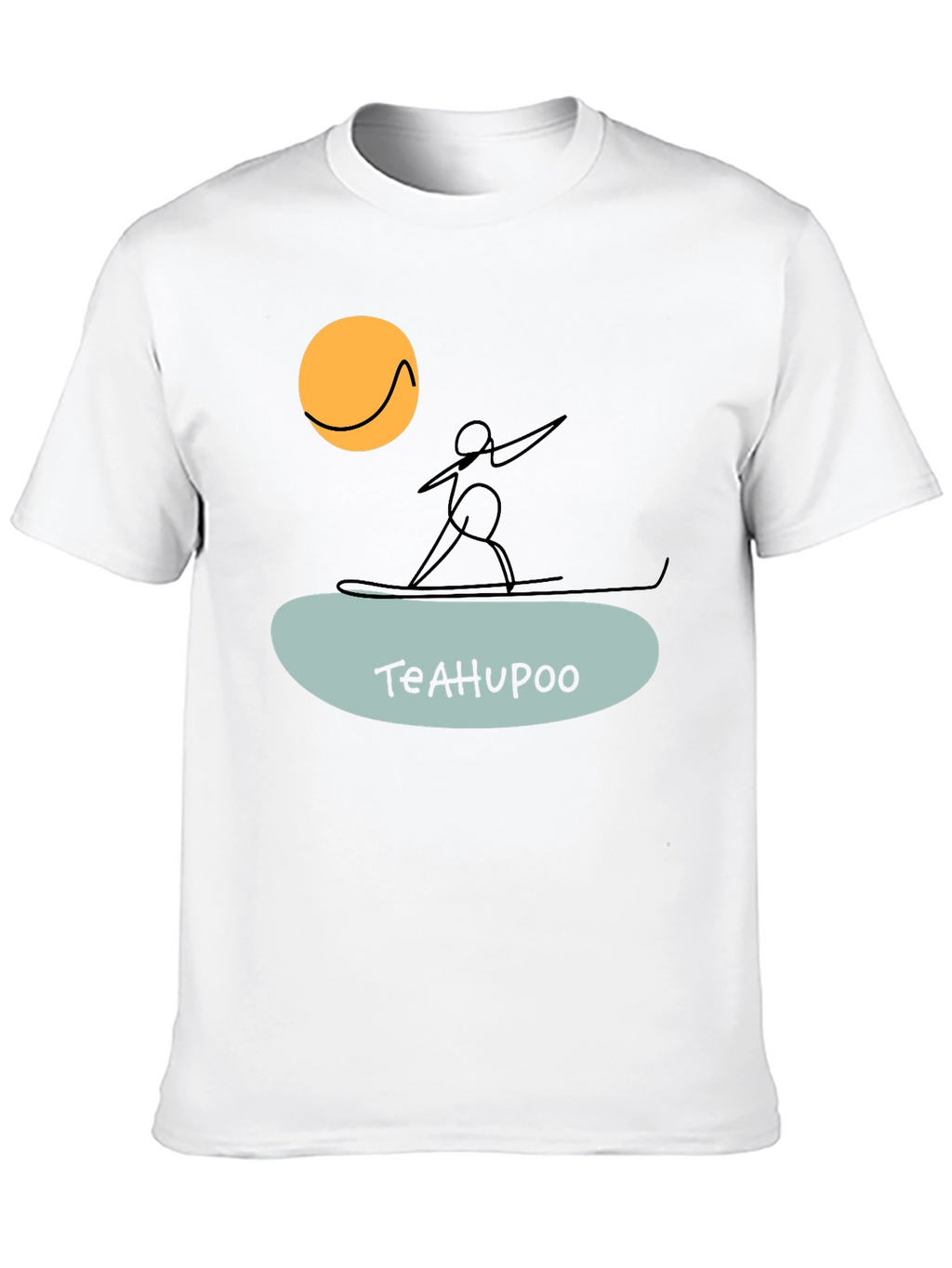 Teahupoo Surfer Graphic Tee - Black