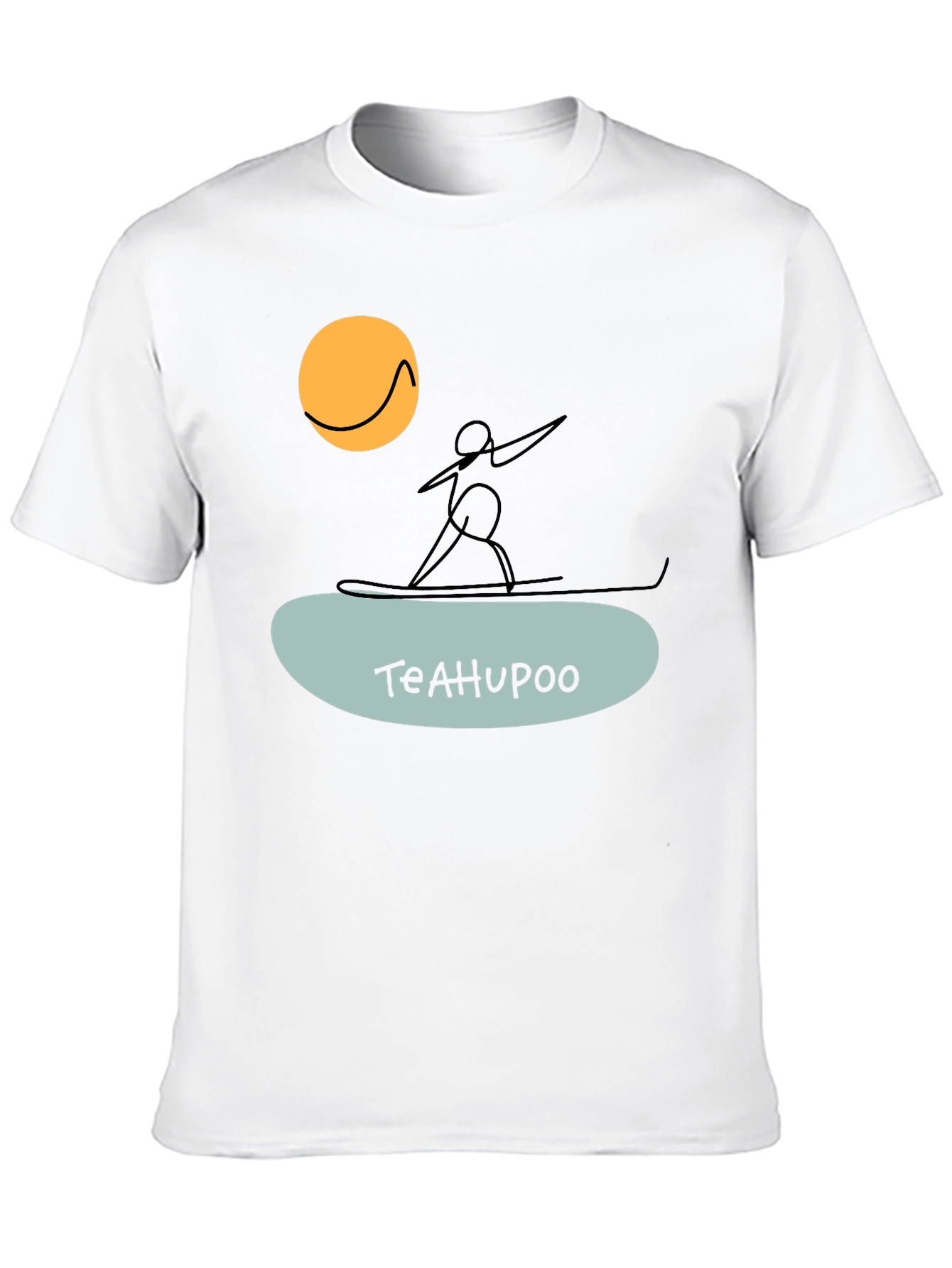 Teahupoo Surfer Graphic Tee - Black