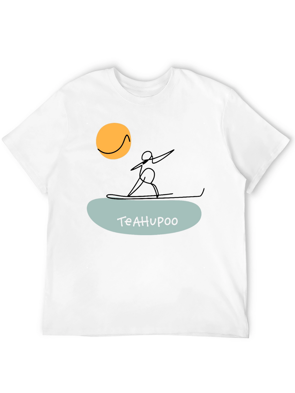 Teahupoo Surfer Graphic Tee - Black