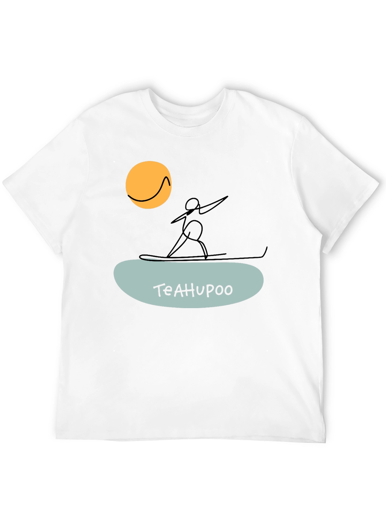 Teahupoo Surfer Graphic Tee - Black