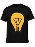 Light Bulb Graphic Black T-Shirt