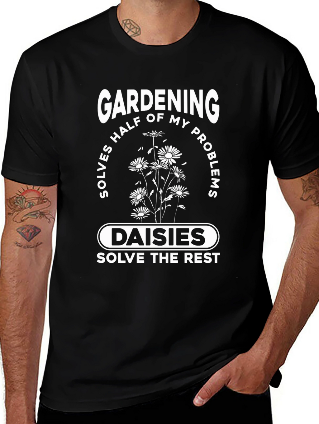 Gardening & Daisies T-Shirt: Problem Solver Tee