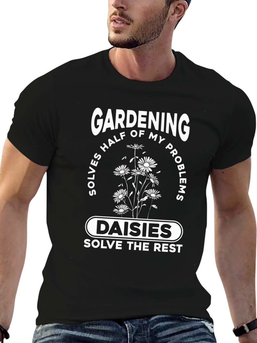 Gardening & Daisies T-Shirt: Problem Solver Tee