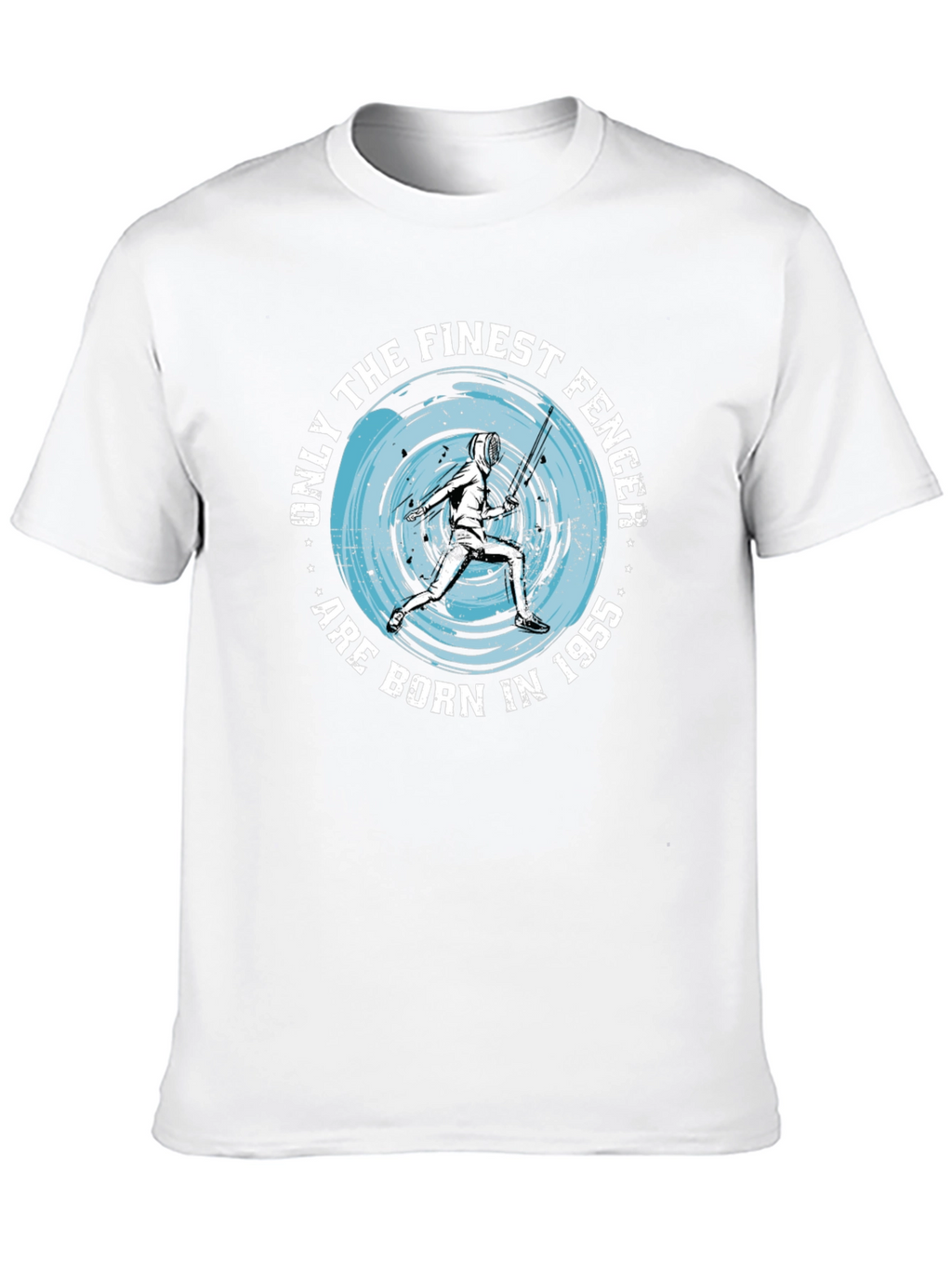Finest Fencer Born in 1955 Black T-Shirt